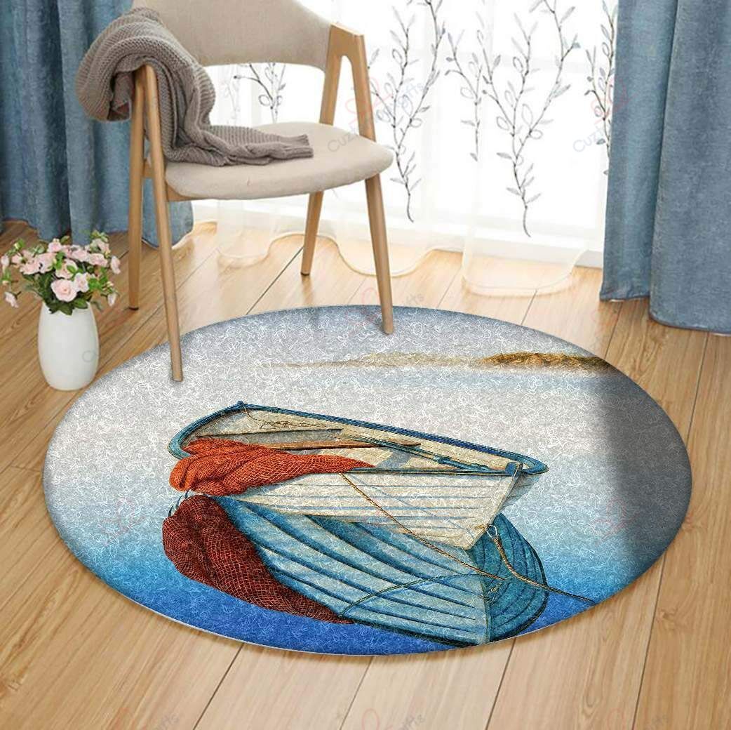 Boat Painting 1 Round Carpet Floor Rug Living Room Bedroom Decor Round Area Rug Carpet Boat Painting 1 Round Carpet Floor Rug Living Room Bedroom Decor Round Area Rug Carpet