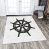 Boat Steering Wheel Rug Sport Decor Gift Floor Decor Living Room Carpet Rug Area Rug - 52dc8548f3b6