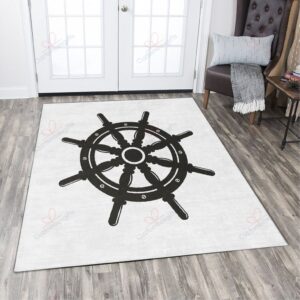 Boat Steering Wheel Rug Sport Decor Gift Floor Decor Living Room Carpet Rug Area Rug - 52dc8548f3b6
