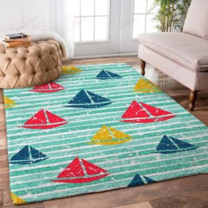 Boats Sailing Rug Sport Decor Gift Floor Decor Living Room Carpet Rug Area Rug - dfcffab7f730