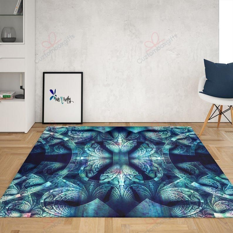 Bohemian Blue Rug Sport Decor Gift Floor Decor Living Room Carpet Rug Area Rug - 83e0547d3d66 Bohemian Blue Rug Sport Decor Gift Floor Decor Living Room Carpet Rug Area Rug - 83e0547d3d66