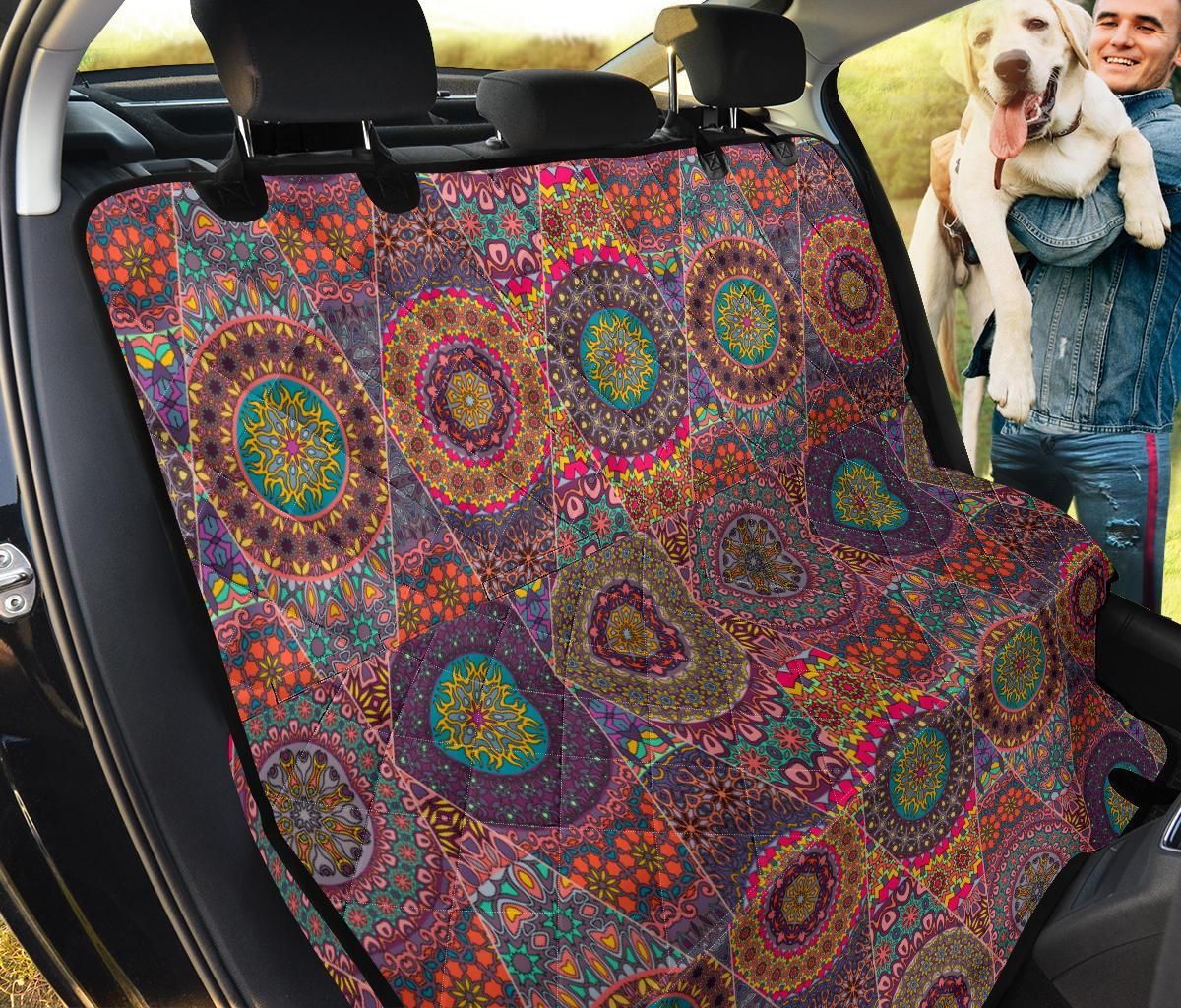Bohemian Patchwork Pattern Car Back Seat Cover Dog Car Seat Covers - 1730d5d19458 Bohemian Patchwork Pattern Car Back Seat Cover Dog Car Seat Covers - 1730d5d19458