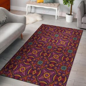 Bohemian Pattern 1 Rug Sport Decor Gift Floor Decor Living Room Carpet Rug Area Rug - e32625d49174