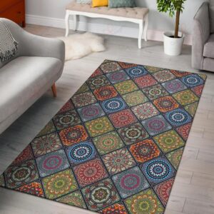 Bohemian Pattern 5 Rug Sport Decor Gift Floor Decor Living Room Carpet Rug Area Rug - 8257ecfdb455