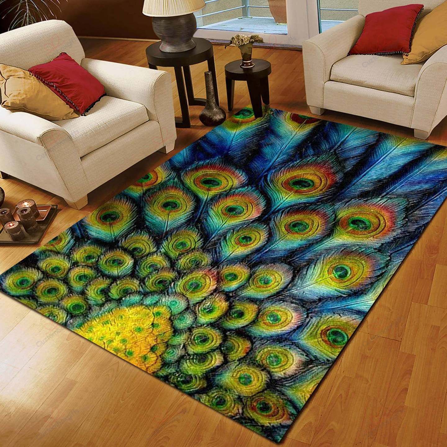 Bohemian Peacock Rug Sport Decor Gift Floor Decor Living Room Carpet Rug Area Rug - 7876ddb56b6a Bohemian Peacock Rug Sport Decor Gift Floor Decor Living Room Carpet Rug Area Rug - 7876ddb56b6a
