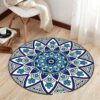 Bohemian Style Pattern Round Carpet Floor Rug Living Room Bedroom Decor Round Area Rug Carpet