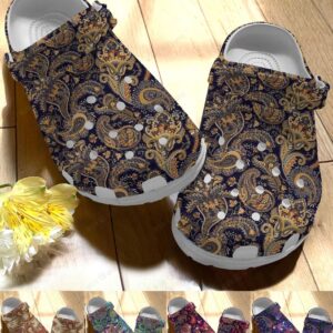 Boho Crocs Clog Classic Clog Boho Pattern 5 Colors Shoes