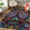 Boho Detailed Skull Rug Sport Decor Gift Floor Decor Living Room Carpet Rug Area Rug - 073a741f4f0e