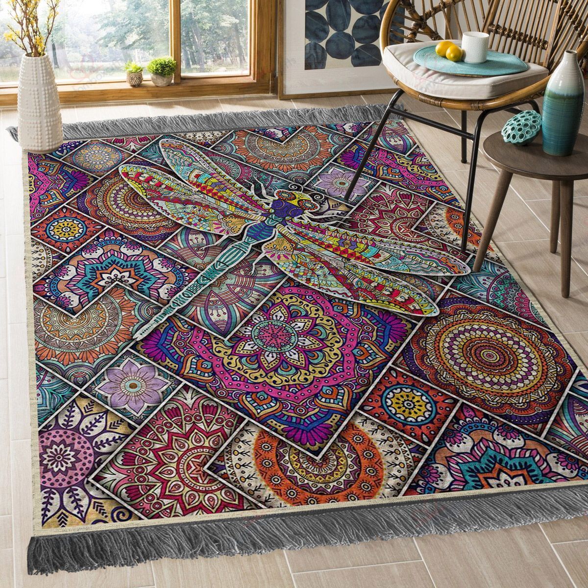 Boho Dragonfly Rug Sport Decor Gift Floor Decor Living Room Carpet Rug Area Rug - 427a2da54d29 Boho Dragonfly Rug Sport Decor Gift Floor Decor Living Room Carpet Rug Area Rug - 427a2da54d29