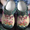 Boho Flamingo Shoes – Vintage Crocs Clog Crocbland Clog Gift For Woman Girl Grandma Mother Daughter Sister Niece Friend