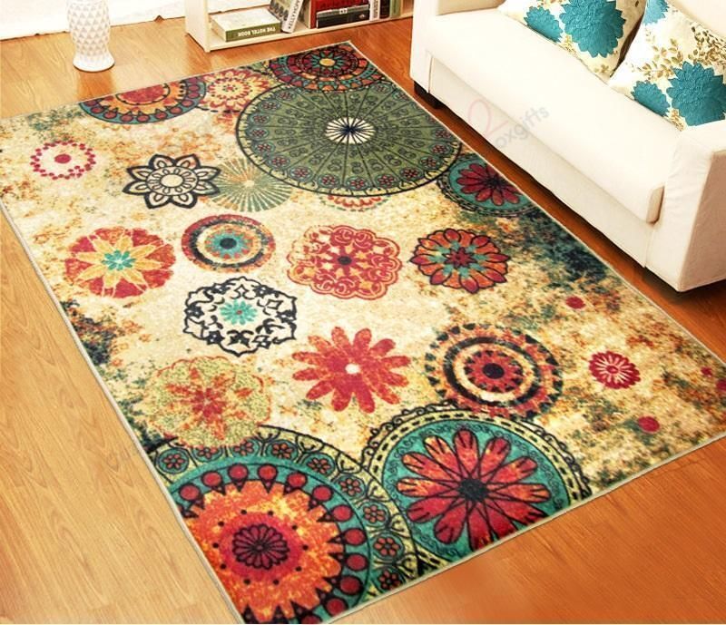 Boho Floral Rug Sport Decor Gift Floor Decor Living Room Carpet Rug Area Rug - 8338670c1179 Boho Floral Rug Sport Decor Gift Floor Decor Living Room Carpet Rug Area Rug - 8338670c1179