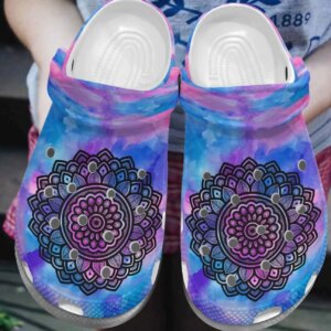 Boho Personalized Clog Custom Crocs Comfortablefashion Style Comfortable For Women Men Kid Print 3D Boho Pattern