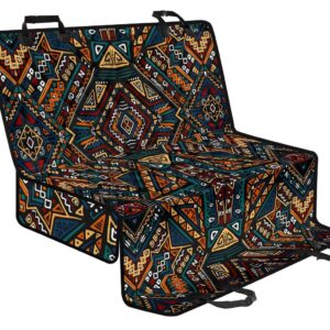 Boho Tribal Aztec Pattern Print Pet Car Back Seat Cover - b391c870294a