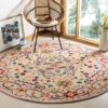 Boho Tribal Round Carpet Floor Rug Living Room Bedroom Decor Round Area Rug Carpet