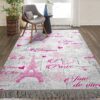 Bonjour Paris Rug Sport Decor Gift Floor Decor Living Room Carpet Rug Area Rug - d9a360577d2b