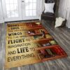 Book And Cat Rug Sport Decor Gift Floor Decor Living Room Carpet Rug Area Rug - e72d56e29ca9