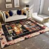 Book And Cat Rug Sport Decor Gift Floor Decor Living Room Carpet Rug Area Rug - ac947dbcb801