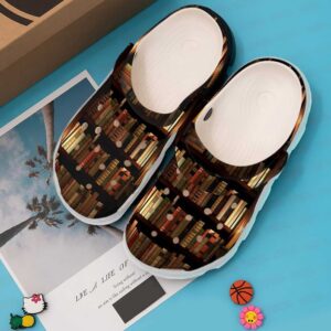 Book And Into The Bookstore I Go Sku 312 Crocs Crocband Clog Comfortable For Mens Womens Classic Clog Water Shoes