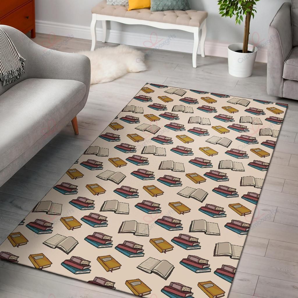 Book Pattern 4 Rug Sport Decor Gift Floor Decor Living Room Carpet Rug Area Rug - ea9441fce429 Book Pattern 4 Rug Sport Decor Gift Floor Decor Living Room Carpet Rug Area Rug - ea9441fce429