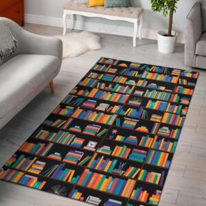 Book Pattern 5 Rug Sport Decor Gift Floor Decor Living Room Carpet Rug Area Rug - 0a53e33b0d1e