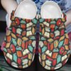 Book Personalized Clog Custom Crocs Comfortablefashion Style Comfortable For Women Men Kid Print 3D Book Pattern