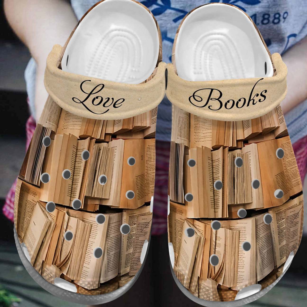 Book Personalized Clog Custom Crocs Comfortablefashion Style Comfortable For Women Men Kid Print 3D Love Books Book Personalized Clog Custom Crocs Comfortablefashion Style Comfortable For Women Men Kid Print 3D Love Books