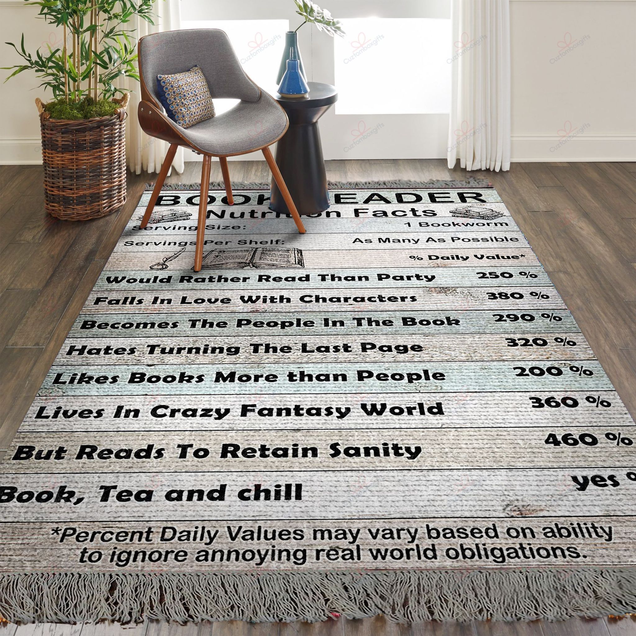 Book Reader Nutrition Facts Rug Sport Decor Gift Floor Decor Living Room Carpet Rug Area Rug - 0cc9ffa24063 Book Reader Nutrition Facts Rug Sport Decor Gift Floor Decor Living Room Carpet Rug Area Rug - 0cc9ffa24063