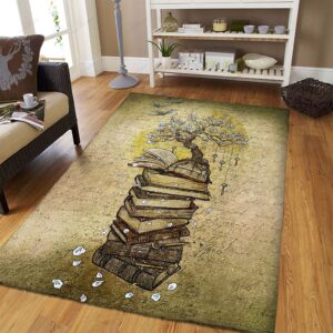 Book Tree Rug Sport Decor Gift Floor Decor Living Room Carpet Rug Area Rug - 791ea5182a54