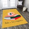 Books And Tea Rug Sport Decor Gift Floor Decor Living Room Carpet Rug Area Rug - 4612d1d8ecdb