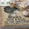 Books Give A Soul To The Universe Wings To The Mind Rug Sport Decor Gift Floor Decor Living Room Carpet Rug Area Rug - 9688e388d25a