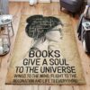 Books Give A Soul To The Universe Wings To The Mind Rug Sport Decor Gift Floor Decor Living Room Carpet Rug Area Rug - 9968561e6e90
