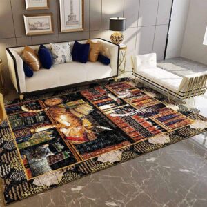 Bookshelf 2 Rug Sport Decor Gift Floor Decor Living Room Carpet Rug Area Rug - 70904e67cb22