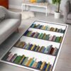 Bookshelf Book Lover Rug Sport Decor Gift Floor Decor Living Room Carpet Rug Area Rug - 71d6e37b612a
