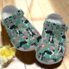 Border Collie Crocs Clog Classic Clog Whitesole Floral Pattern Shoes