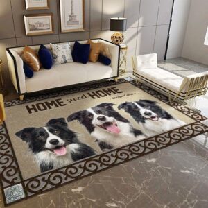 Border Collie Home Sweet Home Rug Sport Decor Gift Floor Decor Living Room Carpet Rug Area Rug - 6aff6deed3a5