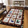 Border Collie Pattern Rug Sport Decor Gift Floor Decor Living Room Carpet Rug Area Rug - 2525222d8184