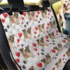 Border Terrier With Heart Car Back Seat Cover Dog Car Seat Covers - 54bebfc58e9a