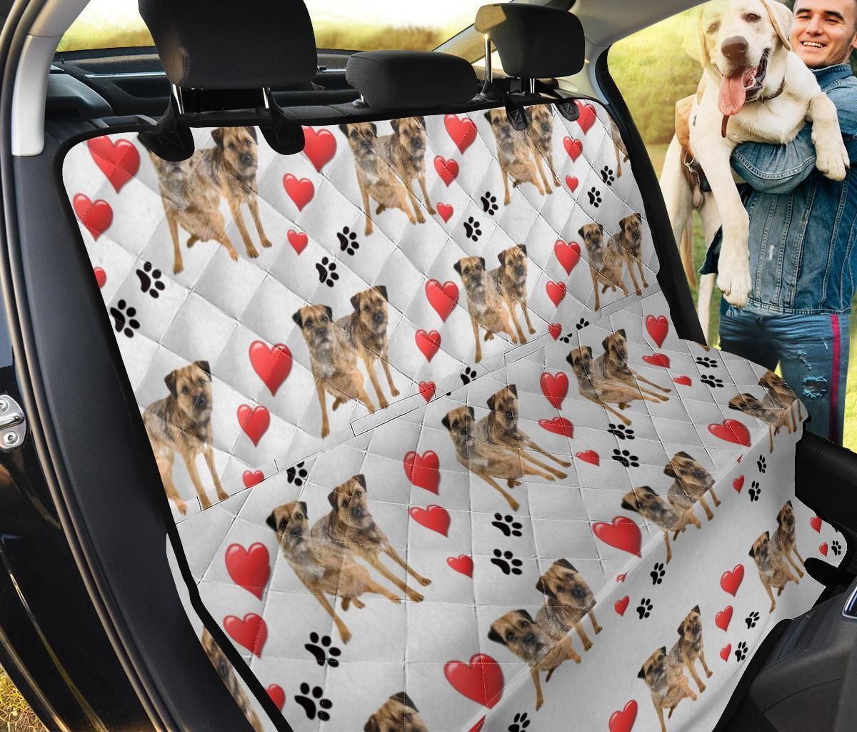 Border Terrier With Heart Car Back Seat Cover Dog Car Seat Covers - 54bebfc58e9a Border Terrier With Heart Car Back Seat Cover Dog Car Seat Covers - 54bebfc58e9a