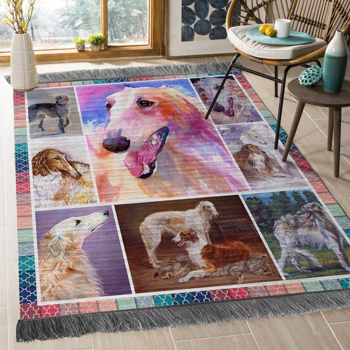 Borzoi Dog Rug Sport Decor Gift Floor Decor Living Room Carpet Rug Area Rug - 3e357f7e8fce Borzoi Dog Rug Sport Decor Gift Floor Decor Living Room Carpet Rug Area Rug - 3e357f7e8fce