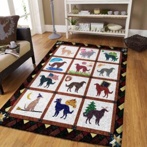 Borzoi Rug Sport Decor Gift Floor Decor Living Room Carpet Rug Area Rug - f118c2fea4a5