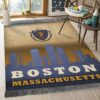 Boston Massachusetts Rug Sport Decor Gift Floor Decor Living Room Carpet Rug Area Rug - 279844d3ec48