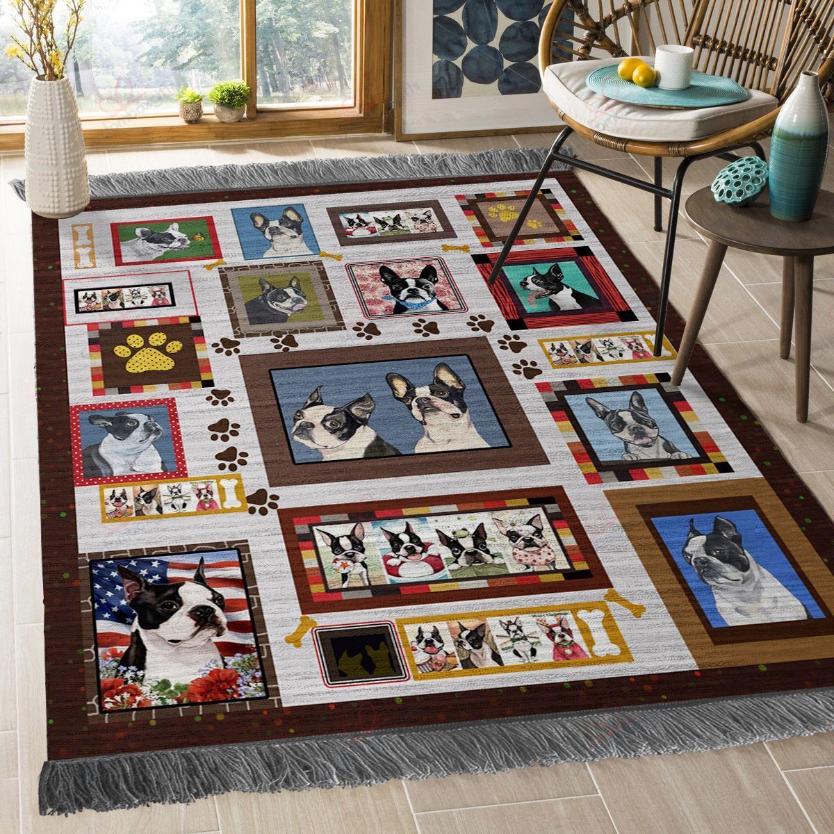 Boston Terrier 01 Rug Sport Decor Gift Floor Decor Living Room Carpet Rug Area Rug - 36f760345a2b Boston Terrier 01 Rug Sport Decor Gift Floor Decor Living Room Carpet Rug Area Rug - 36f760345a2b