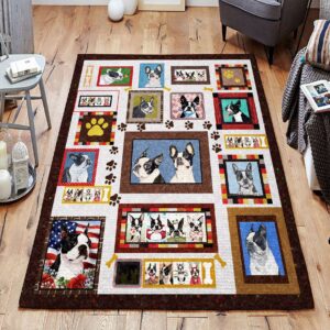 Boston Terrier 01 Rug Sport Decor Gift Floor Decor Living Room Carpet Rug Area Rug - bbf454dae85e