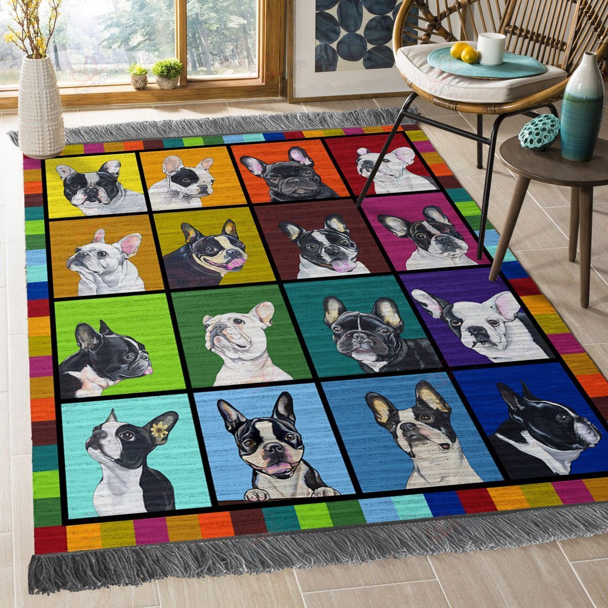 Boston Terrier 02 Rug Sport Decor Gift Floor Decor Living Room Carpet Rug Area Rug - da54479bc23e Boston Terrier 02 Rug Sport Decor Gift Floor Decor Living Room Carpet Rug Area Rug - da54479bc23e
