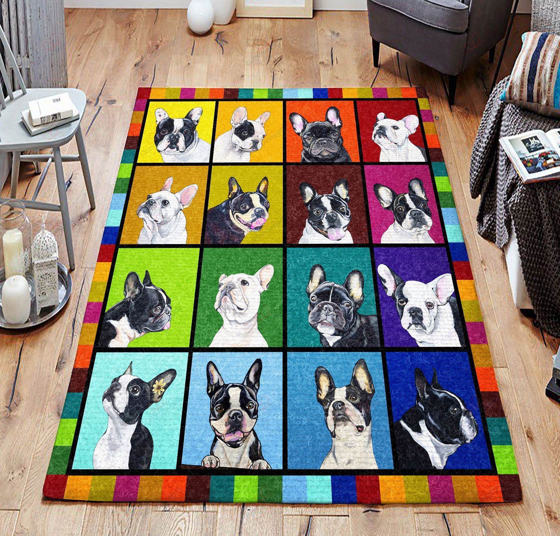 Boston Terrier 02 Rug Sport Decor Gift Floor Decor Living Room Carpet Rug Area Rug - ea4327bcb543 Boston Terrier 02 Rug Sport Decor Gift Floor Decor Living Room Carpet Rug Area Rug - ea4327bcb543