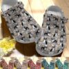 Boston Terrier Crocs Clog Classic Clog Whitesole Boston Terrier And Coffee Shoes