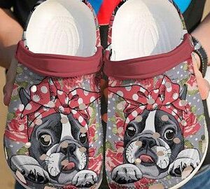 Boston Terrier Crocs Crocband Clog Clog Comfortable For Mens And Womens Classic Clog Water Shoes Comfortable