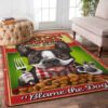 Boston Terrier Dog Baked Beans Rug Sport Decor Gift Floor Decor Living Room Carpet Rug Area Rug - bc73b545c132