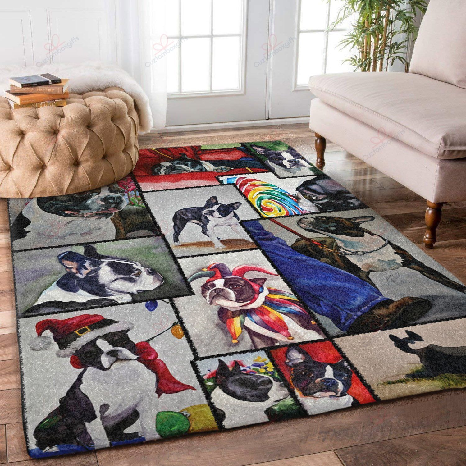 Boston Terrier Rug Sport Decor Gift Floor Decor Living Room Carpet Rug Area Rug - 7938436b2b1c Boston Terrier Rug Sport Decor Gift Floor Decor Living Room Carpet Rug Area Rug - 7938436b2b1c