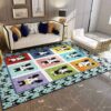 Boston Terrier Rug Sport Decor Gift Floor Decor Living Room Carpet Rug Area Rug - 6b7461cf7394